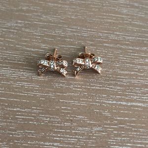 🎀🧡 Pandora Rose Bow Stud Earrings 🧡🎀